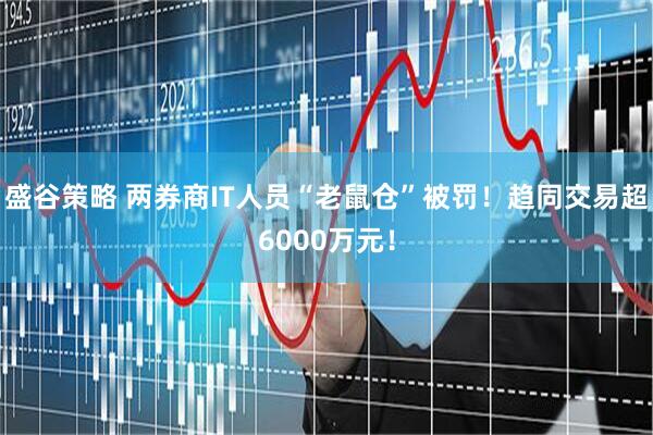 盛谷策略 两券商IT人员“老鼠仓”被罚！趋同交易超6000万元！