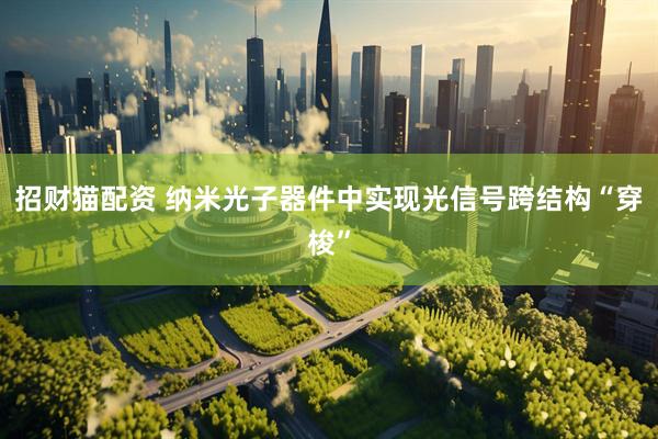 招财猫配资 纳米光子器件中实现光信号跨结构“穿梭”